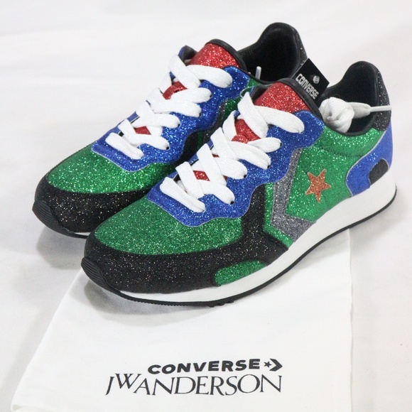 CONVERSE J.W. Anderson x Thunderbolt Green Sneakers Sz 7 US Wmn 5.5 Men - Picture 1 of 8